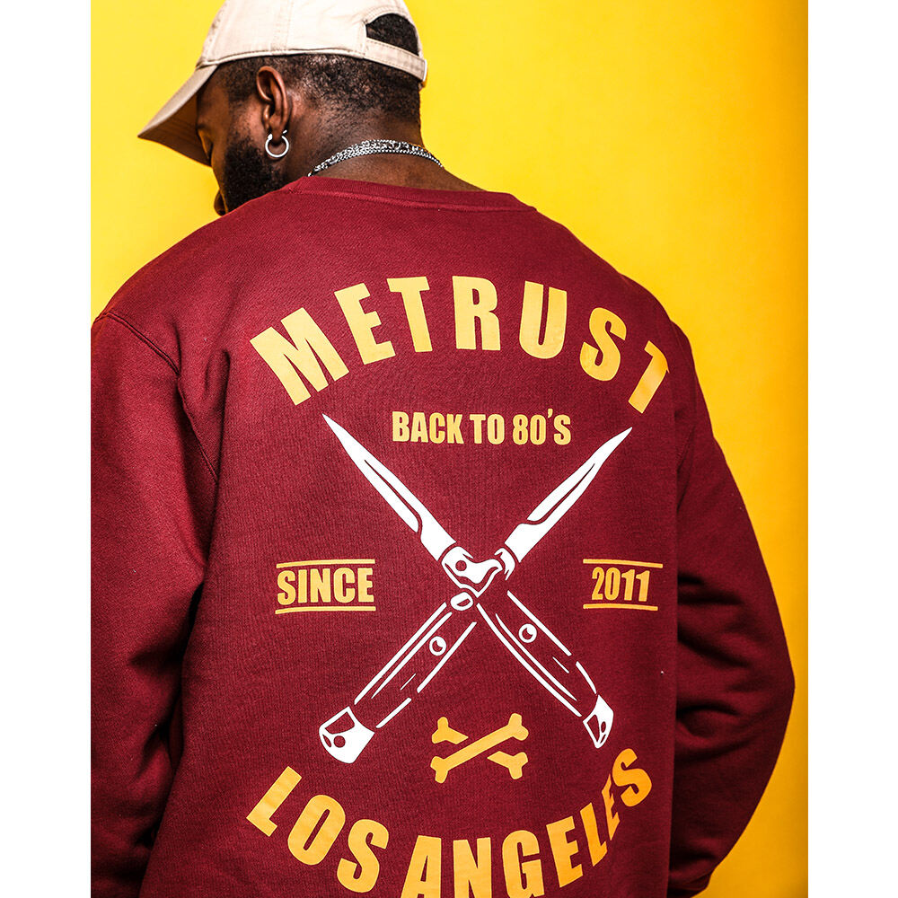 Machulin Street Fashion Brand West Coast Style Hip Hop Skateboard Rap Bboy Hip Hop Fleece-Lined Loose Sweater