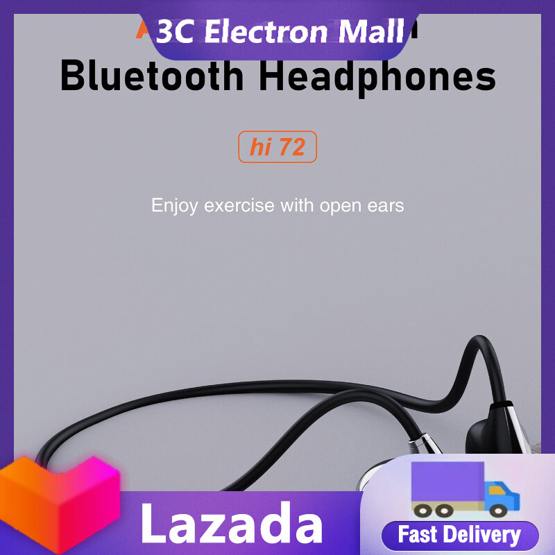 Bluetooth-compatible Headset Wireless Air Conduction Hifi Sound Head-mounted Anti-sweat Sports Headphones