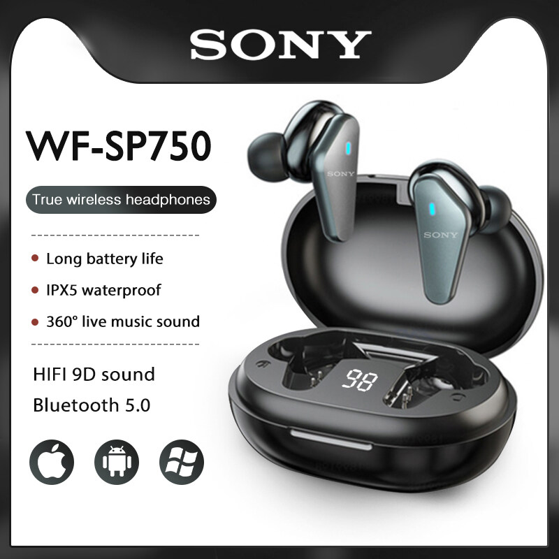 100% original Sony wf-750 Bluetooth headset 5.0 dual ear wireless in ear noise reduction sport Mini touch earphone universal