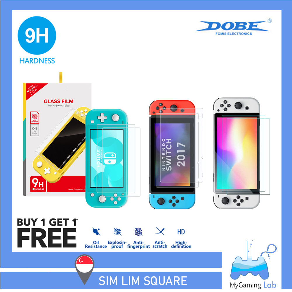 [SG Wholesaler] DOBE Premium 9H Tempered Glass Screen Protector for Nintendo Switch / Switch Lite / Switch OLED