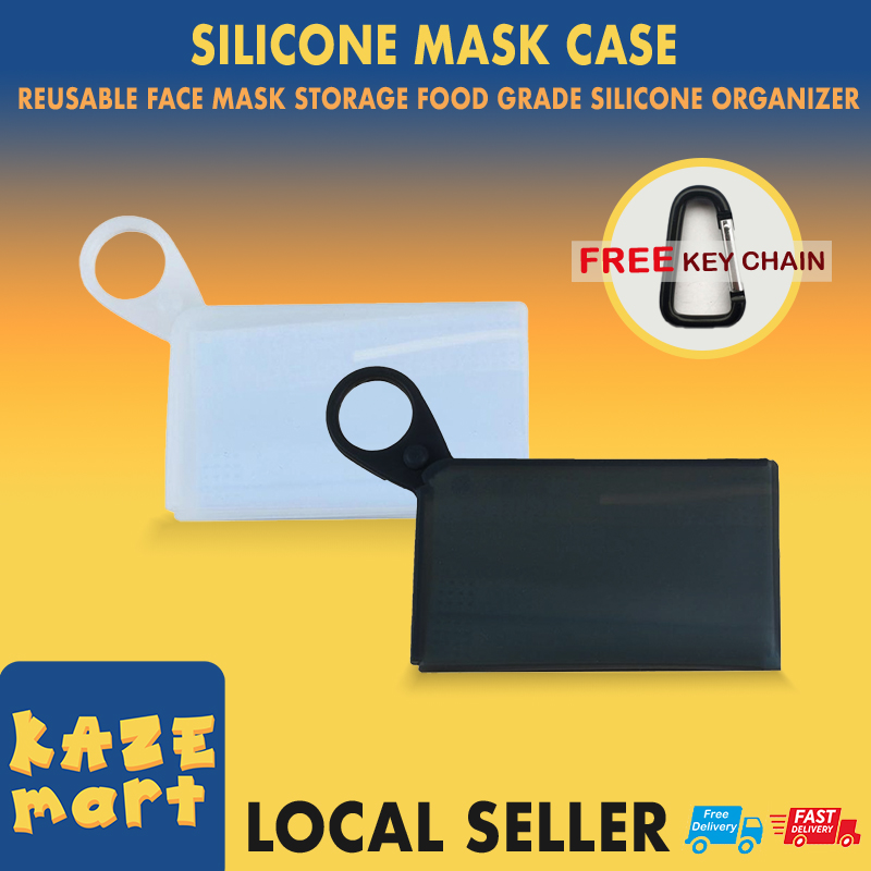 Ready Stock Singapore Mask Case Box | Silicone Mask Case | Silicone Mask Holder | Face Mask Cover Silicon | Face Mask Cover Case | Mask Case Silicon | Face Mask Storage Case | Reusable Mask Case