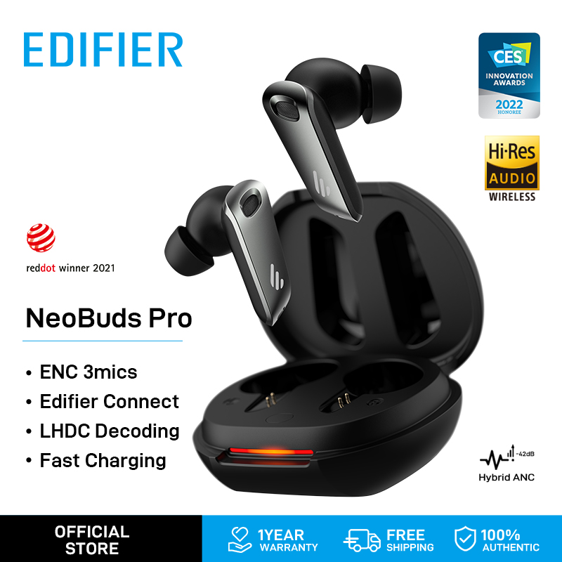 Edifier Neobuds Pro TWS Hi-Res Wireless Bluetooth Earbuds Hybrid Active Noise Cancelling with LDAC&LHDC