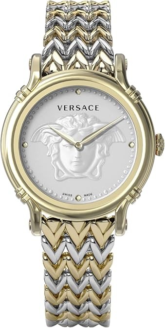 Versace Womens Silver 34 mm Safety Pin Watch VEPN00720